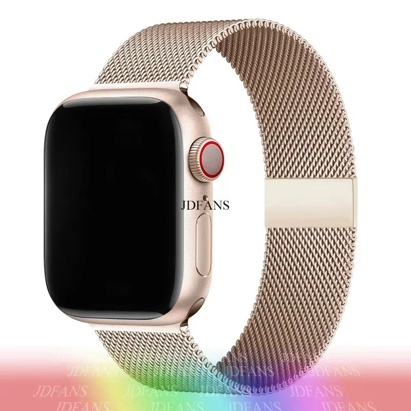 Milanese Loop Band for  Watch Strap Ultra 49Mm 45Mm 44Mm 41Mm 40Mm Metal Wristband Bracelet Iwatch Series 9 8 7 6 5 4 3 SE