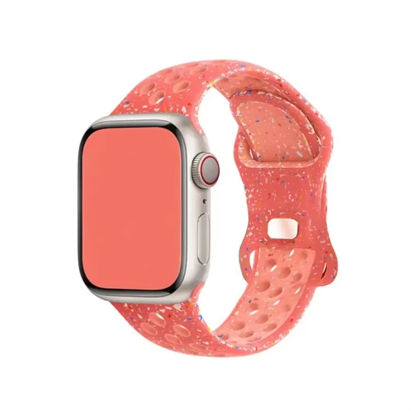 Strap for Apple Watch Band 49Mm 44Mm 45Mm 42Mm 41Mm 38Mm 40Mm Correa Silicone Sports Bracelet Iwatch 8 SE 7 6 5 Ultra 49Mm