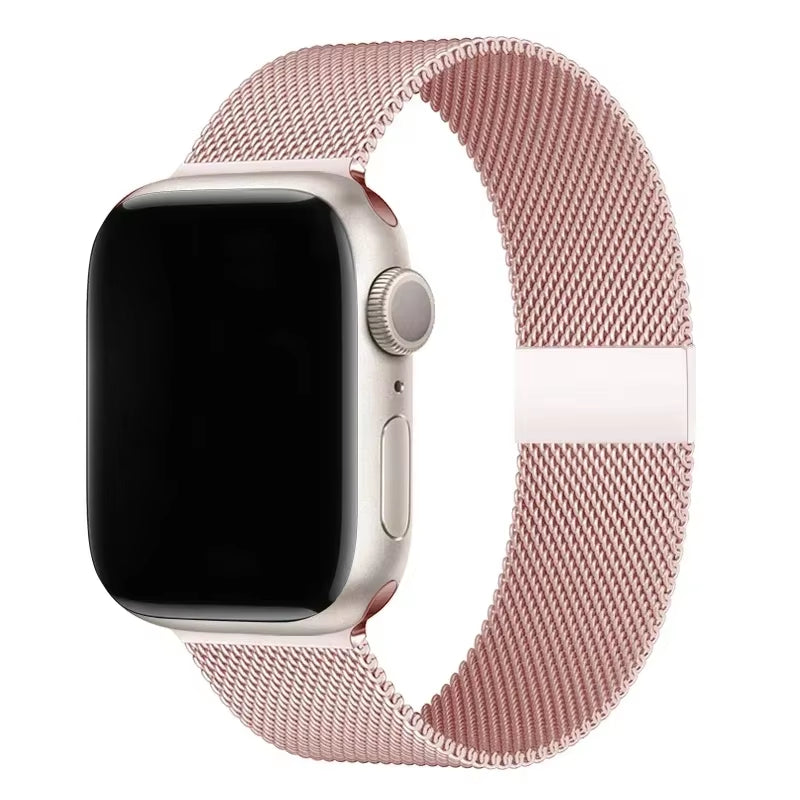 Milanese Loop Band for  Watch Strap Ultra 49Mm 45Mm 44Mm 41Mm 40Mm Metal Wristband Bracelet Iwatch Series 9 8 7 6 5 4 3 SE