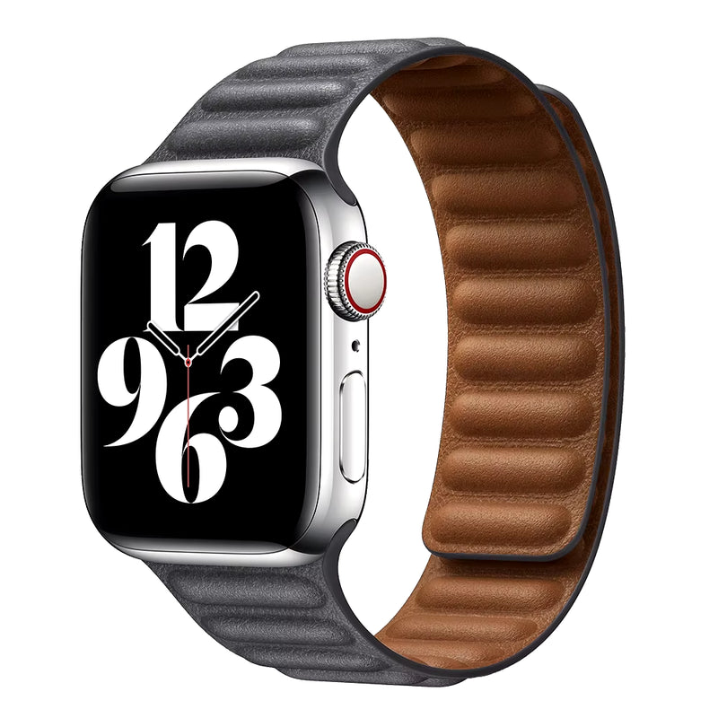 Leather Link for  Watch 7 Band 40Mm 44Mm 42Mm 38Mm 42 Mm 1:1 Magnetic Loop Bracelet Iwatch Series 7 6 5 4 3 SE Strap