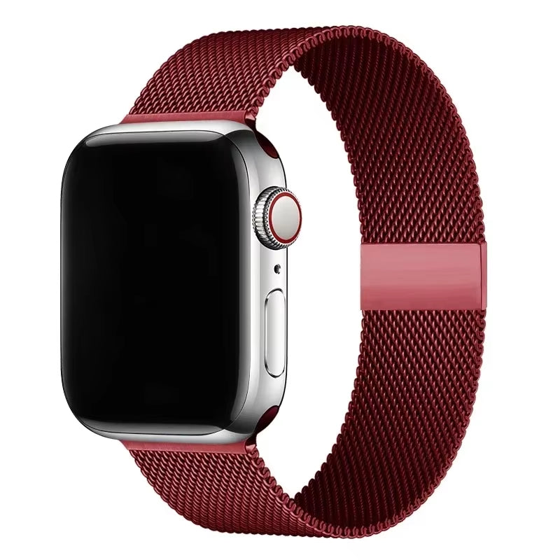 Milanese Loop Band for  Watch Strap Ultra 49Mm 45Mm 44Mm 41Mm 40Mm Metal Wristband Bracelet Iwatch Series 9 8 7 6 5 4 3 SE