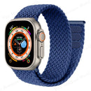Braided Solo Loop Strap for Apple Watch Ultra 49Mm 44Mm 45Mm 40Mm 41Mm 42Mm Series 8 7 SE 6 5 4 3 Strap