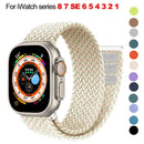 Braided Solo Loop Strap for Apple Watch Ultra 49Mm 44Mm 45Mm 40Mm 41Mm 42Mm Series 8 7 SE 6 5 4 3 Strap