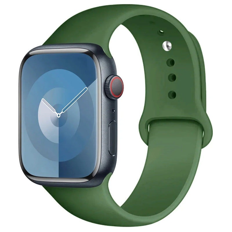 Silicone Band for  apple Watch 44Mm 45Mm 40Mm 41Mm 42-38Mm 45 Mm,Series 8 7 6 5 4 3 SE 9 Ultra 2 49Mm