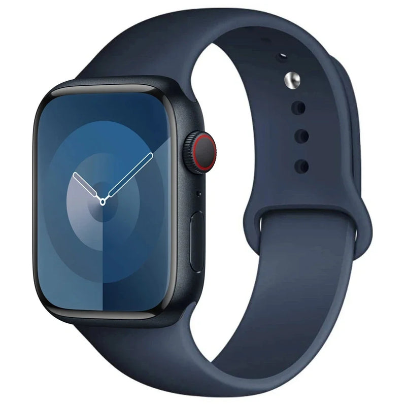 Silicone Band for  apple Watch 44Mm 45Mm 40Mm 41Mm 42-38Mm 45 Mm,Series 8 7 6 5 4 3 SE 9 Ultra 2 49Mm