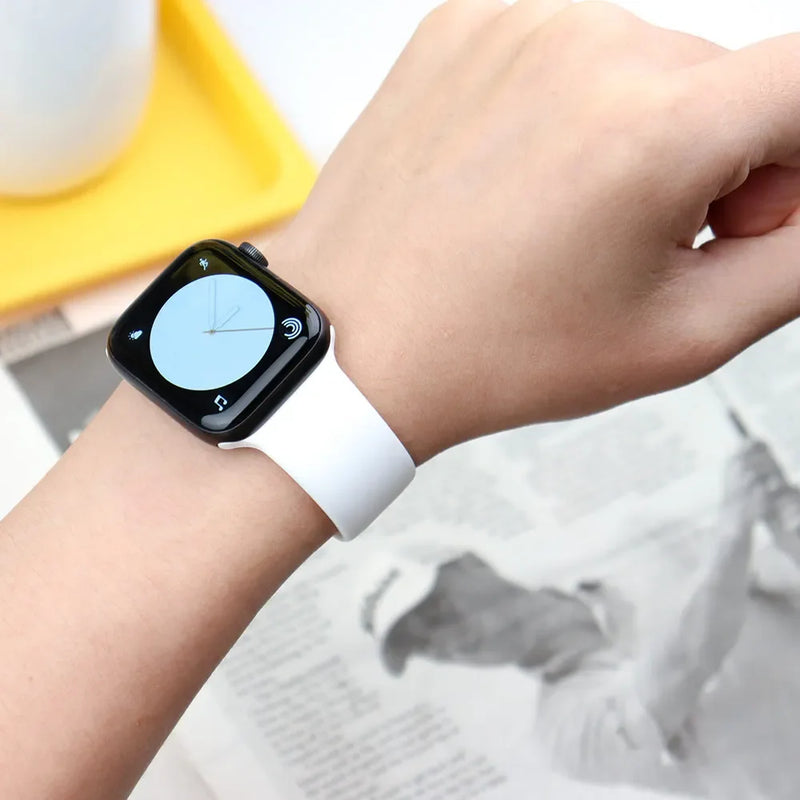 Silicone Band for  apple Watch 44Mm 45Mm 40Mm 41Mm 42-38Mm 45 Mm,Series 8 7 6 5 4 3 SE 9 Ultra 2 49Mm