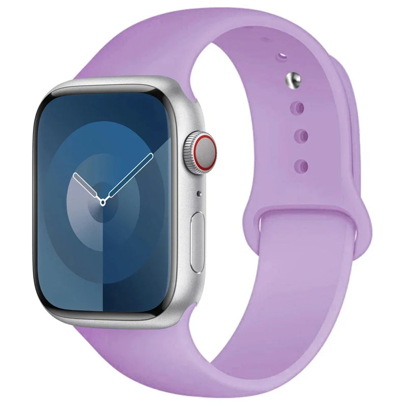 Silicone Band for  apple Watch 44Mm 45Mm 40Mm 41Mm 42-38Mm 45 Mm,Series 8 7 6 5 4 3 SE 9 Ultra 2 49Mm