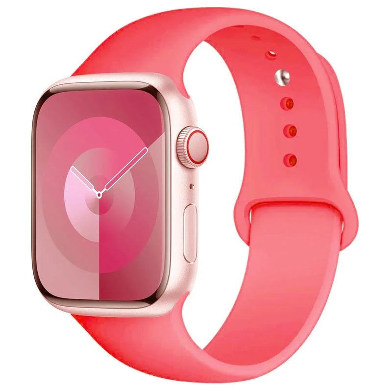 Silicone Band for  apple Watch 44Mm 45Mm 40Mm 41Mm 42-38Mm 45 Mm,Series 8 7 6 5 4 3 SE 9 Ultra 2 49Mm