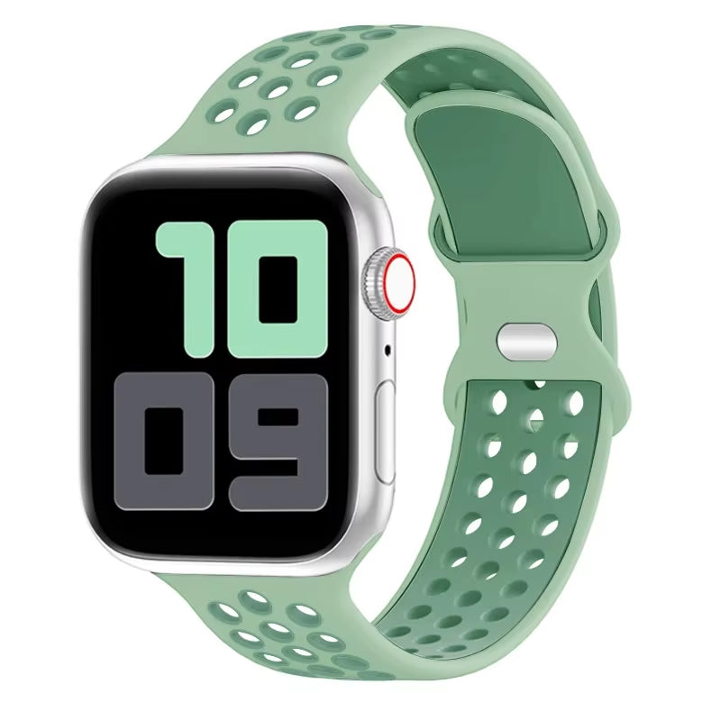 Strap for Apple Watch Band 49Mm 44Mm 45Mm 42Mm 41Mm 38Mm 40Mm Correa Silicone Sports Bracelet Iwatch 8 SE 7 6 5 Ultra 49Mm