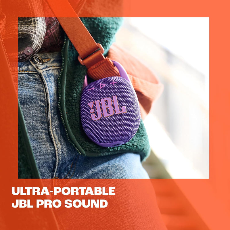 Clip 5 - Ultra-Portable, Waterproof & Dustproof Bluetooth Speaker, Big Pro Sound with Punchy Bass, Integrated Carabiner, up to 12 Hours of Play, Made in Part with Recycled Materials (Black)