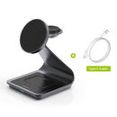 Bonola Magnetic 3 in 1 Wireless Charger for Iphone 15/13/14 Pro Max/12 30W Wireless Charging Station for Apple Watch/Airpods Pro