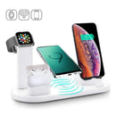 30W 7 in 1 Wireless Charger Stand Pad for Iphone 14 13 12 11 XR Apple Watch Airpods Pro Iwatch 8 7 6 Fast Charging Dock Station