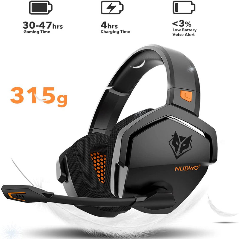 G06 Wireless Gaming Headset with Microphone for PS5, PS4, PC, Mac, 3-In-1 Gamer Headphones Wit Mic, 2.4Ghz PS Console, Bluetooth Mode Switch, Wired Controller