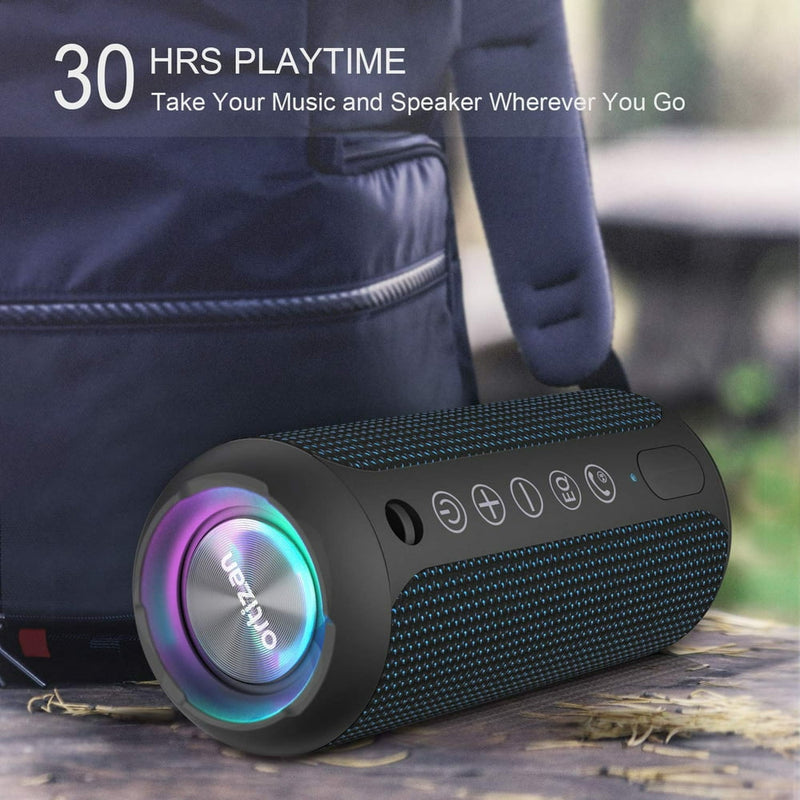 X10B Portable IPX7 Waterproof Wireless Bluetooth Speaker with 24W Loud Stereo Sound, 30H Playtime,