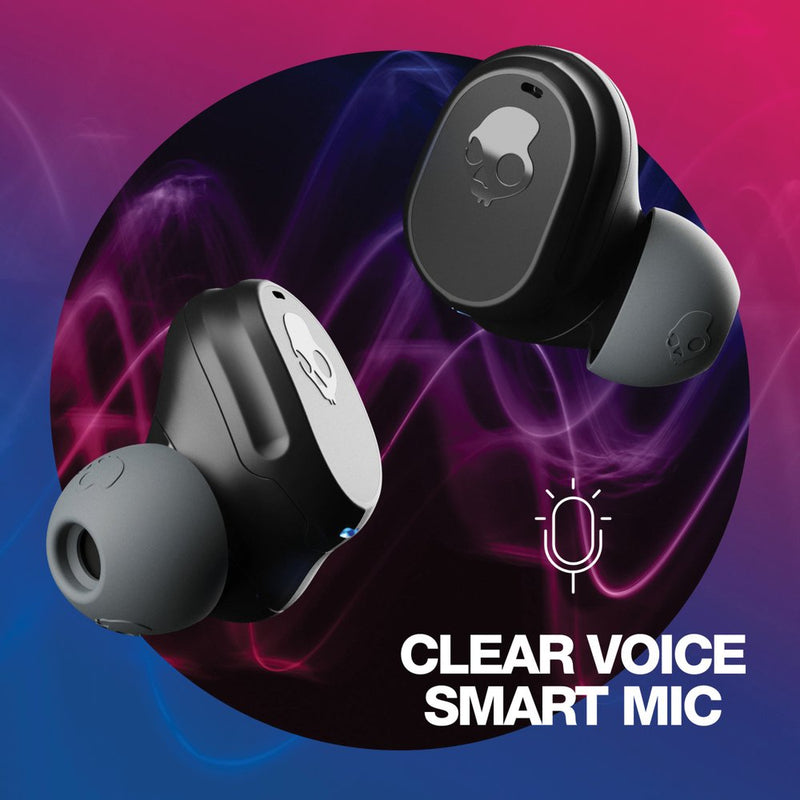 Skullcandy Mod Bluetooth Earbuds with Microphone, True Wireless with Charging Case.