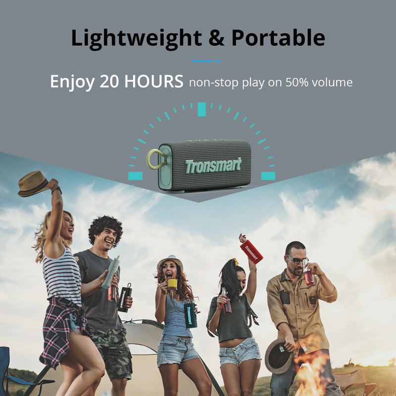 Tronsmart Trip Bluetooth 5.3 Speaker Dual-Driver Portable Speaker with IPX7 Waterproof 