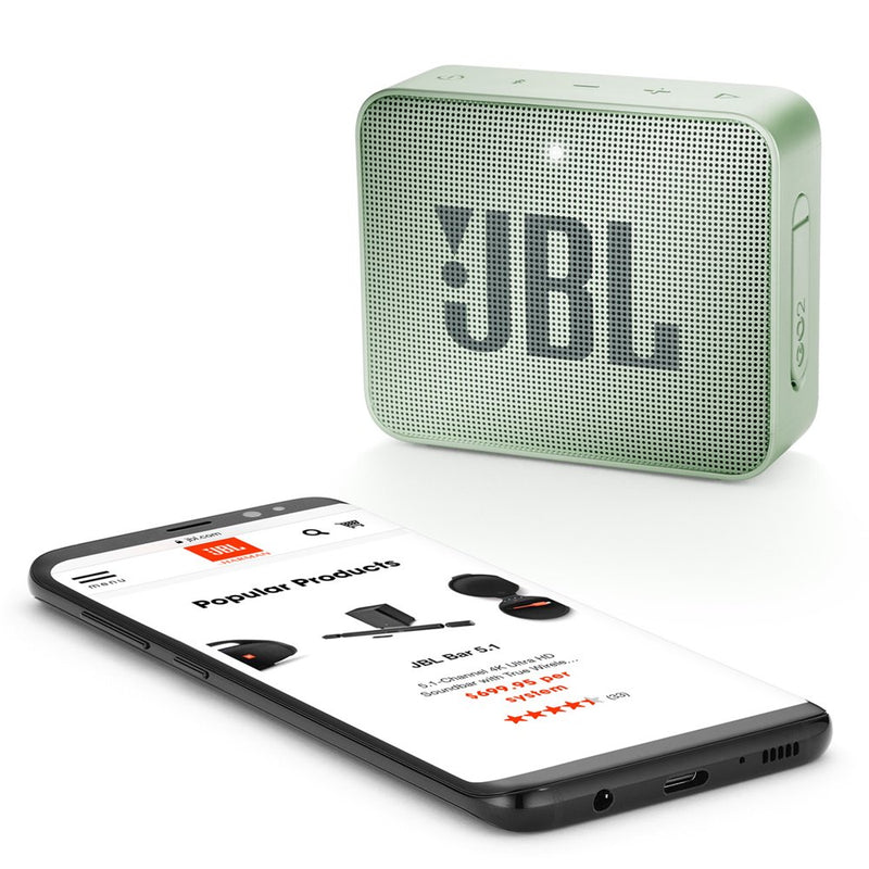 The JBL GO 2 Bluetooth Portable Waterproof Speaker 