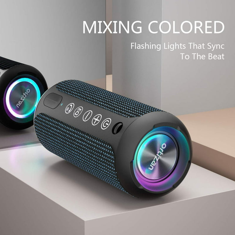 X10B Portable IPX7 Waterproof Wireless Bluetooth Speaker with 24W Loud Stereo Sound, 30H Playtime,