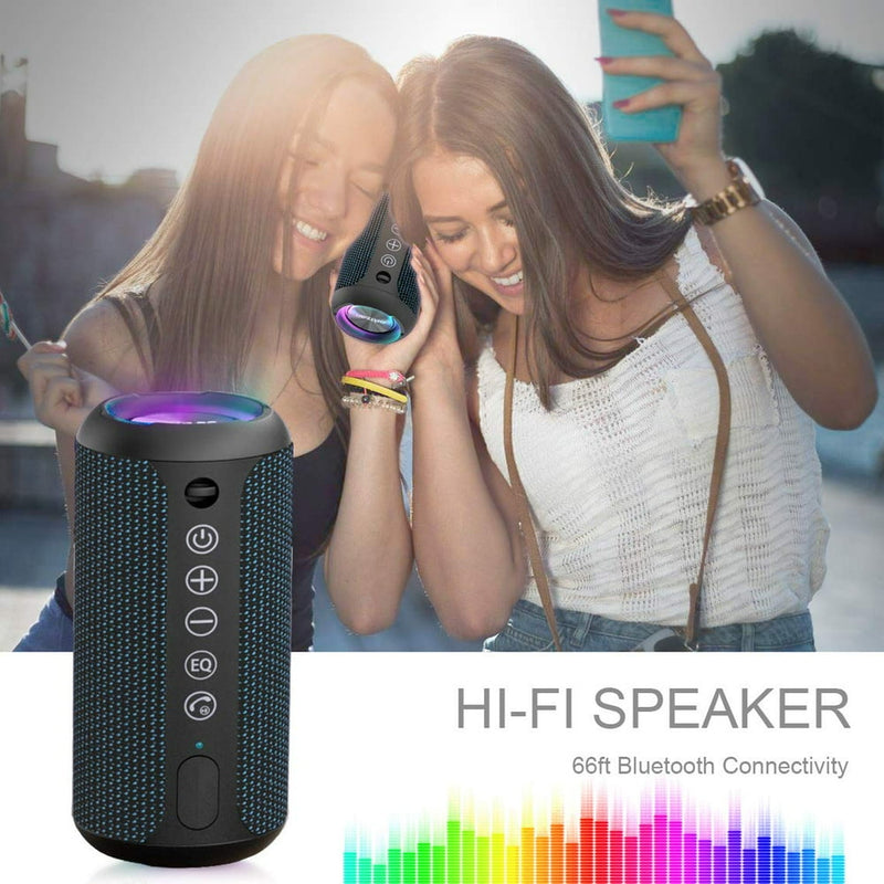 X10B Portable IPX7 Waterproof Wireless Bluetooth Speaker with 24W Loud Stereo Sound, 30H Playtime,