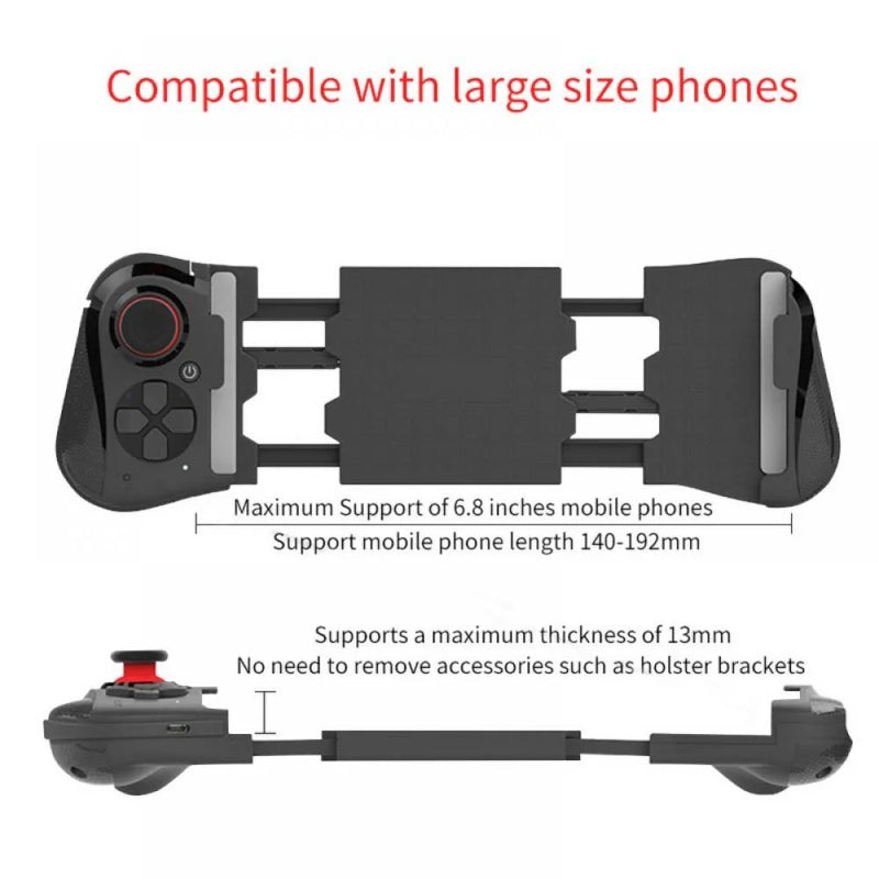 MOCUTE 060-Mobile Game Controller / Gamepad : Works with Most Iphones – Iphone X, 11, 12 ，Android，Stretching Bluetooth Wireless Mobile Game Controller