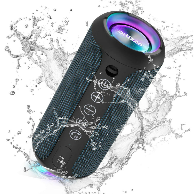 X10B Portable IPX7 Waterproof Wireless Bluetooth Speaker with 24W Loud Stereo Sound, 30H Playtime,