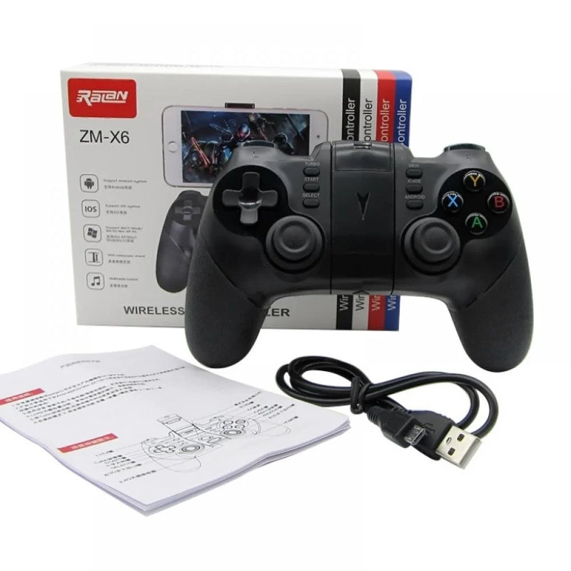 Mobile Game Controller Wireless USB Gamepad Joystick with Phone Clip Mount for Smart Phone / PS3 / Tablet